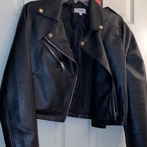 Faux leather jacket